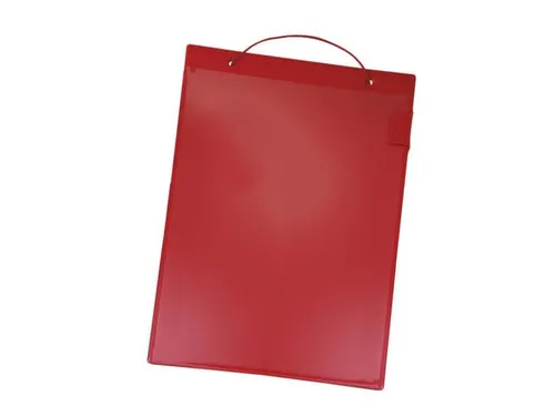 Ordermappen Kunststof Plaat Met Afdekking Din A4 Rood