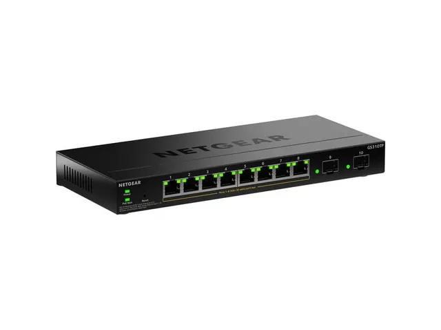 Switch Netgear Gs310Tp-200Eus Gigabit Standalone 8xRJ45 anthracite