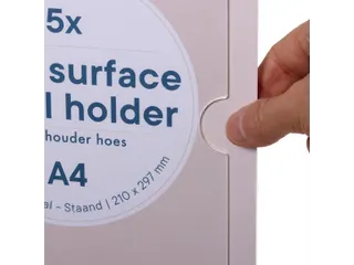 Zelfklevende Posterhouder A4 Multi-Surface Voor Glad set van 5 stuks - 11