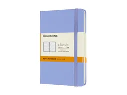 Notitieboek Moleskine pocket 90x140mm lijn hard cover hydrangea blue