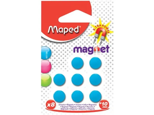 Kleurmagneten 10mm Maped Blauw