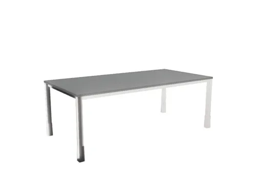 In hoogte verstelbaar bureau,HxBxD 720-840x2000x1000mm,MS-donkergrijs