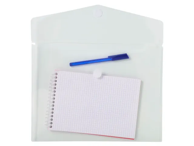 5 Envelop Tassen Pp Met Klittenband Sluiting A4 Transparant