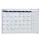 OUTLET maandplanners HxB 600x900mm gelakt magnetisch bord wit maand/pl