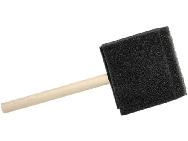 Foambrush Conda 2.5 60 mm 12 stuks hout