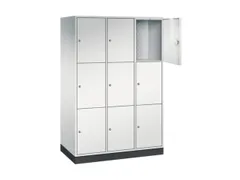 grootvolume-lockersysteem,RAL 7035,HxBxD 1950x1220x600mm,3x3vakken