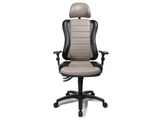 Bureaustoel Bekleding Zwart-grijs Zitting 420-530x 500x 470mm - 1