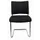 Bezoekersstoel Stof Zwart Zitting 450x480x450mm Sledeframe