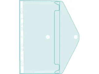 Geperforeerde Tas PP klittenband PP A4 Assorti - 4