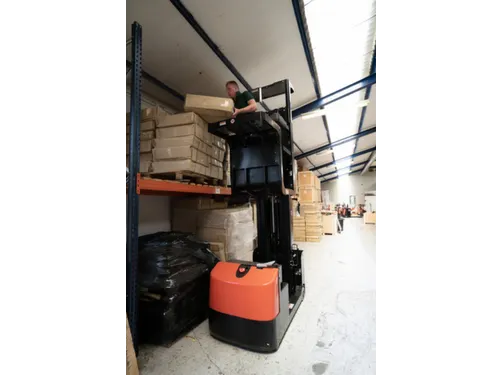 orderpicker,draagverm. 500kg,aandrijfwiel PU,vorkrollen PU