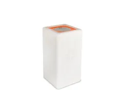 Circulaire Afvalbak BrickBin Plastic 65 Liter Wit Oranje