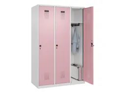 locker,HxBxD 1850x1200x500mm,3vak,vak B 400mm,draaigrendel