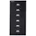 kantoor-ladekast HxBxD 590x278x380mm 6 laden romp + front zwart staal