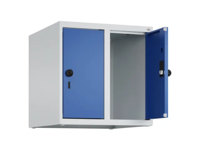 opzetkast,v. locker,2vak.,vak B 250mm,HxBxD 500x500x500mm,vleugeldeur