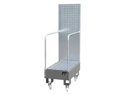 verrijdbare opvangbak,v. 2x60l vat,opvangvol. 60l,HxBxD 1685x500x875mm