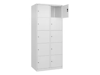 lockerkast,HxBxD 1850x800x500mm,2x5vakken,vak B 400mm,cil.-slot - 1