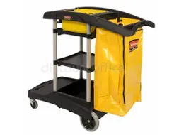Reinigingswagen High Capacity Cart Rubbermaid Zwart