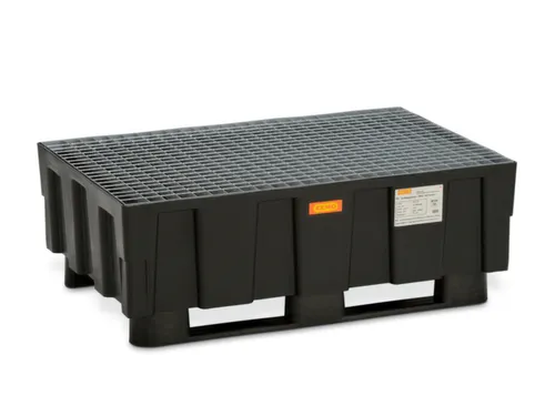 PE-opvangbak,v. 2x200l vat,opvangvol. 224l,HxBxD 430x1205x805mm