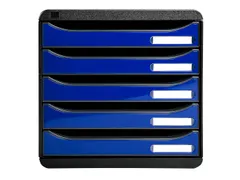 Big-box Plus Classic Ladenblok 5 Laden A4+ Zwart Blauw