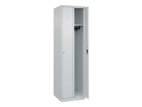 locker,HxBxD 1850x500x500mm,2vak,vak B 250mm,cil.-slot,staand op vloer