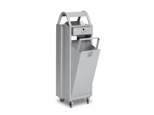 Combi-Asbak 5/35 liter Zilver 960x300x250 Overkapping Verzinkt Zilver