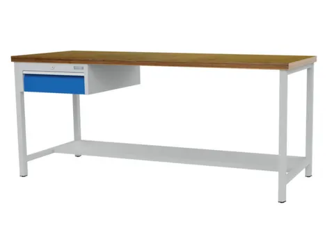 werkbank,HxBxD 860x2000x750mm,onderstel RAL9005,fronten RAL5013
