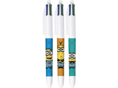 Colours Minions 4-kleurenbalpen medium display 40 stuks