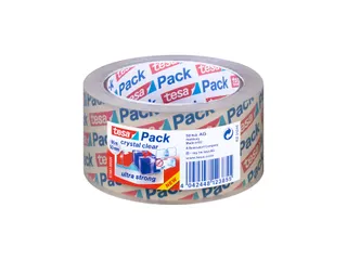 Tesapack Crystal Clear Pvc Verpakkingstape 66mx50mm Transparant - 1