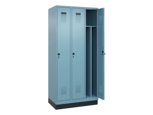 locker voor scheiding van kleding,HxBxD 1950x900x500mm,3vak
