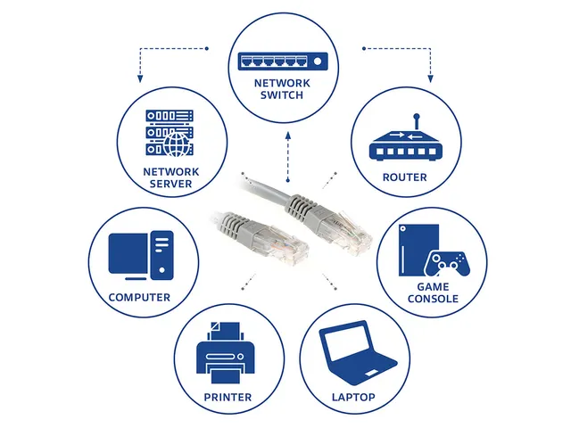 Kabel ACT U/UTP CAT6 patchkabel RJ45 Grijs 1.5 meter