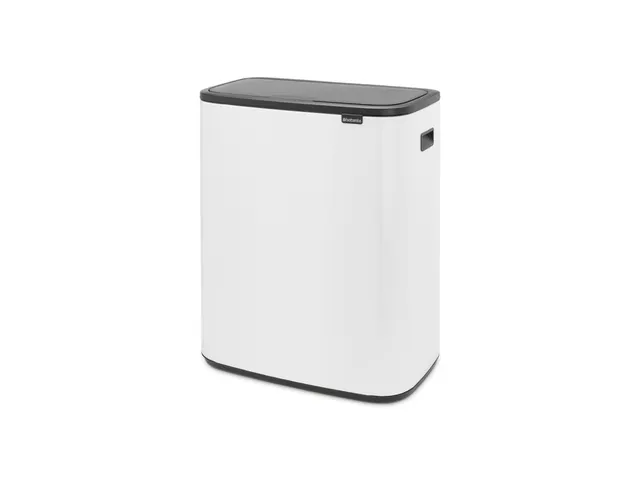 Afvalbak Bo Touch Bin 2x30 Liter Wit