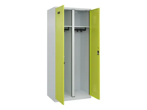 locker voor scheiding van kleding,HxBxD 1850x800x500mm,2vak