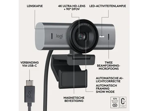 Logitech MX Brio 705 for Business webcam 8.5 Megapixel
