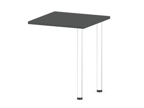 aanbouwtafel,i.h.v.,HxBxD 720-840x600x600mm,MS-donkergrijs