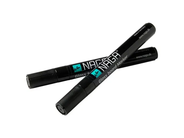 Glasbordmarker 4,5mm Naga set a 2st. zwart