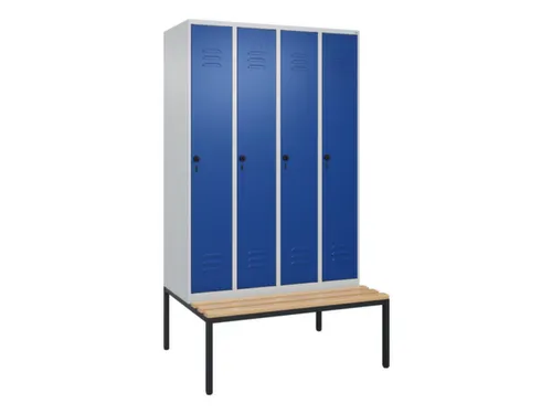 locker voor scheiding van kleding,HxBxD 2120x1200x815mm,4vak