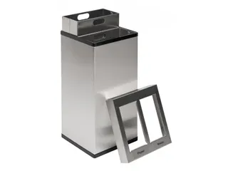 Design Afvalbak Carro Mix 2 x 52.5 Liter Mat RVS - 2