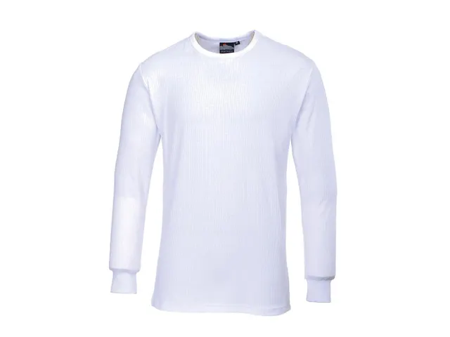 Portwest B123 Thermisch T-Shirt Lange Mouw Wit maat XXL