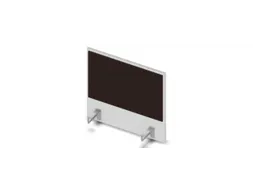 opzetpaneel v. bureau aanbouw aan de zijkant Bl-wit BN2036-bruin 600mm