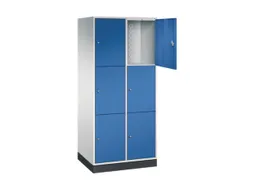 grootvolume-lockersysteem,RAL 7035/RAL 5010,HxBxD 1950x820x600mm