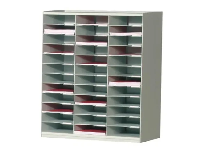 Sorteerrek Met 36 Vakken Grijs