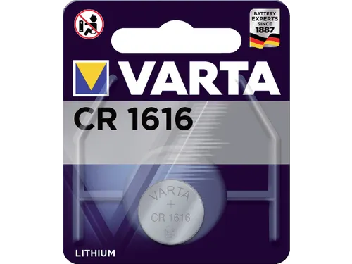 Batterij VARTA knoopcel 1x CR1616 lithium