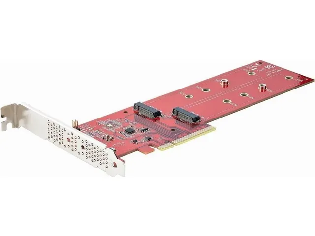Dual M.2 PCI Express SSD Adapter Kaart