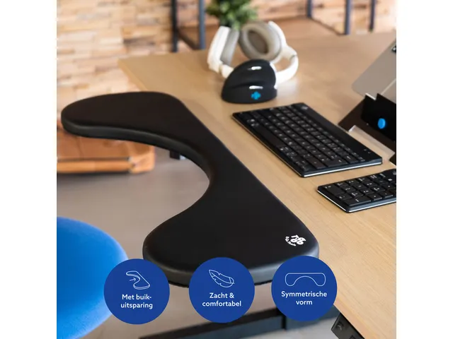 R-Go Tools Ergonomisch Armsteun R-Go soft foam Zwart
