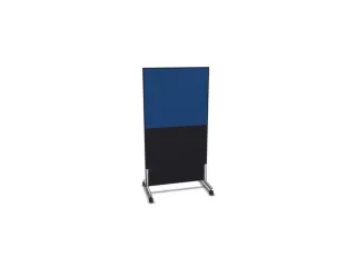 scheidingswand,HxB 1545x800mm,CC-zwart,BN6016-blauw - 2