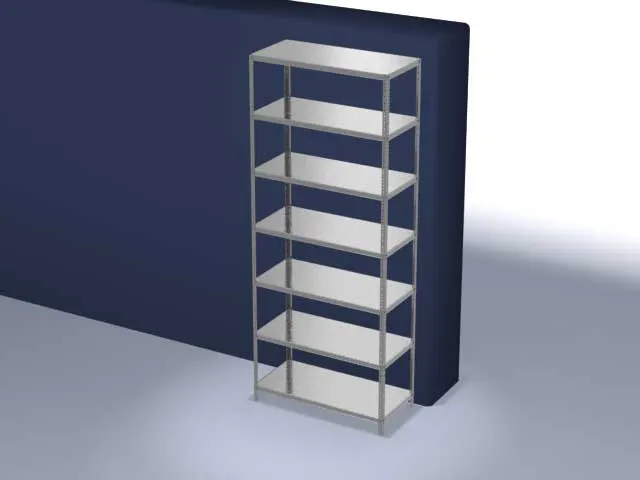 magazijnstelling,grondveld,HxBxD 3000x1300x600mm,vaklast 350kg