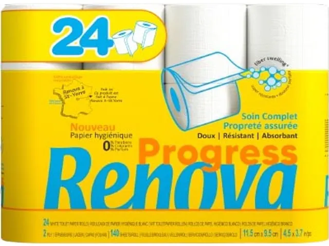 Renova Progress toiletpapier 2-laags 140 vel 24 rollen