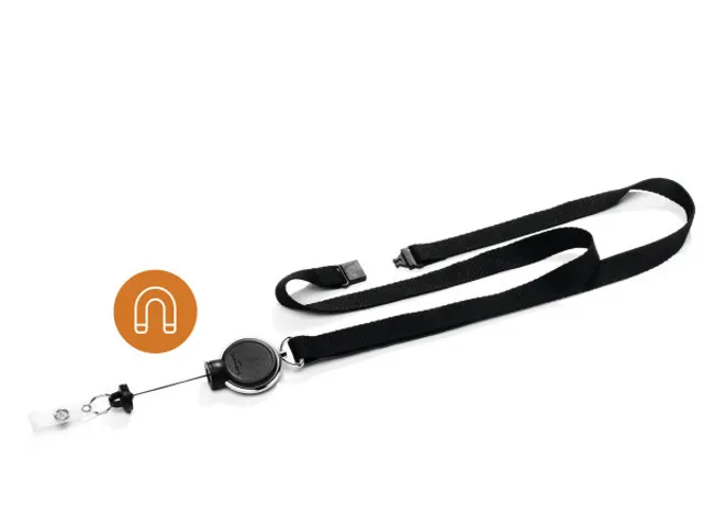 Textielkoord met afrolmechanisme EXTRA STRONG Zwart