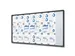 Vitrine d'affichage Verrouillable Intérieur Slim 24x A4 Anthracite