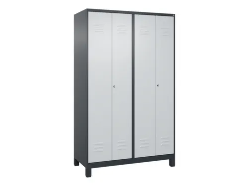 locker voor scheiding van kleding,HxBxD 1950x1200x500mm,4vak
